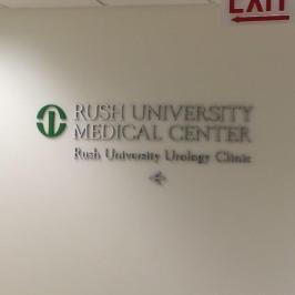Rush University Medical Center (Chicago, IL); Stainless Steel Dimensional Letters and Logo