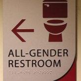 Loyola University (Chicago, IL); ADA Tactile & Braille Compliant All-Gender Restroom Sign