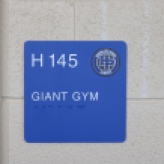 Highland Park High School (Highland Park, IL); ADA Tactile & Braille Room Sign with HP Crest