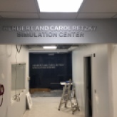 Herbert and Crol Retzky Simulation Center (University of Illinois-Chicago); Two Sets of Stainless Steel Dimensional Letters